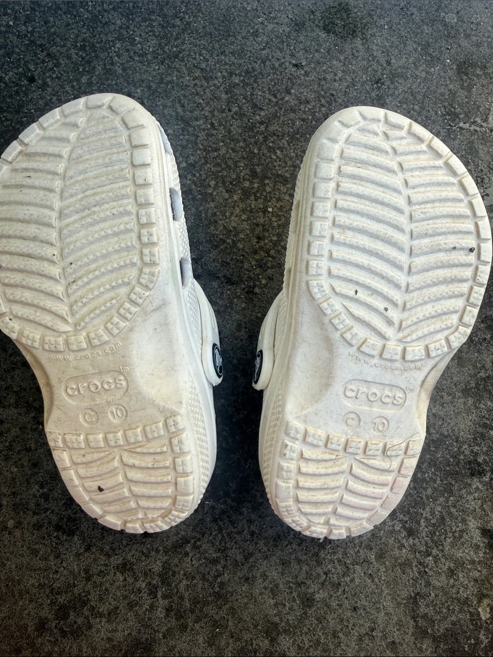 CROCS Kids Classic Clogs in White
